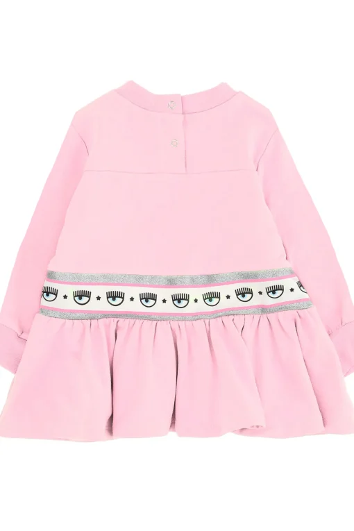 Abito con rouches maxi logomania