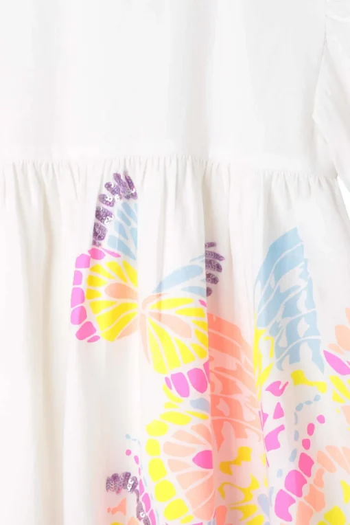 Abito farfalla in cotone