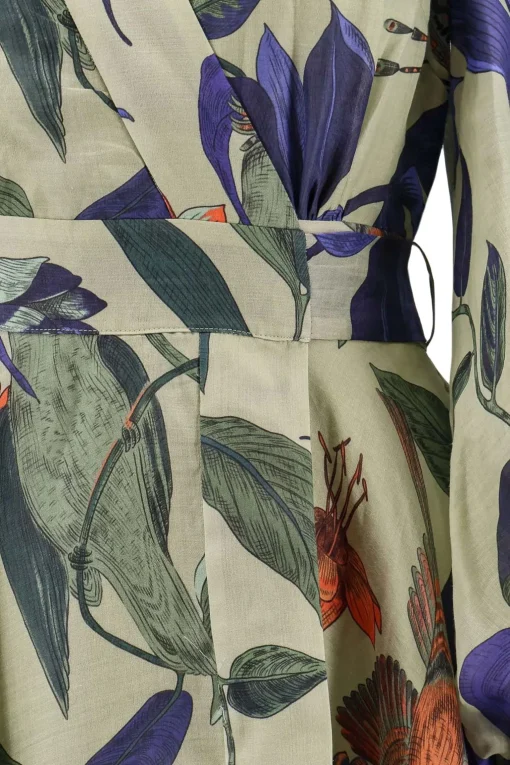 Abito lungo ligea fiori rame'