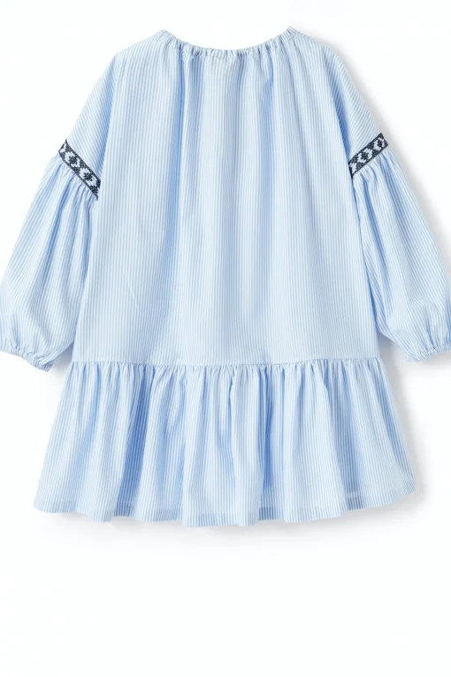 Abito rigato in cotone