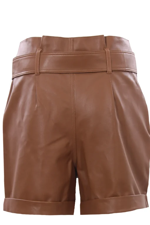 Bermuda in pelle