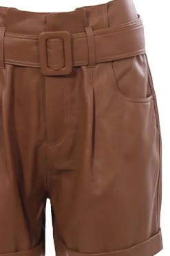 Bermuda in pelle