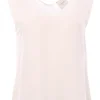 Blusa georgette collo a v