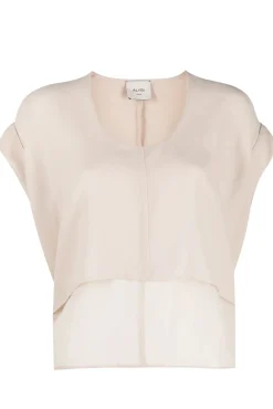 Blusa georgette doppiata