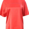 Blusa in seta con monile