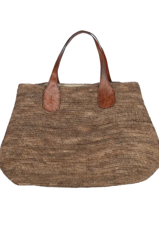Borsa a mano in rafia