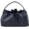 Borsa a mano puffy soft in pelle con tracolla