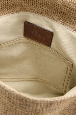 Borsa a spalla in rafia