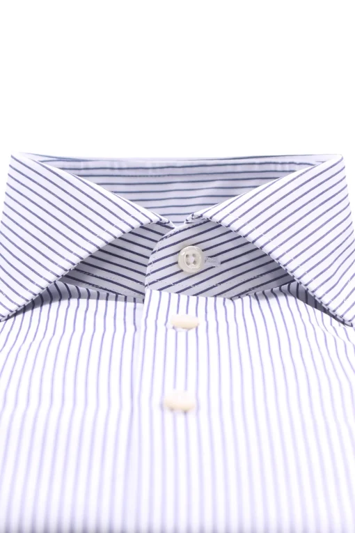 camicia a righe in cotone