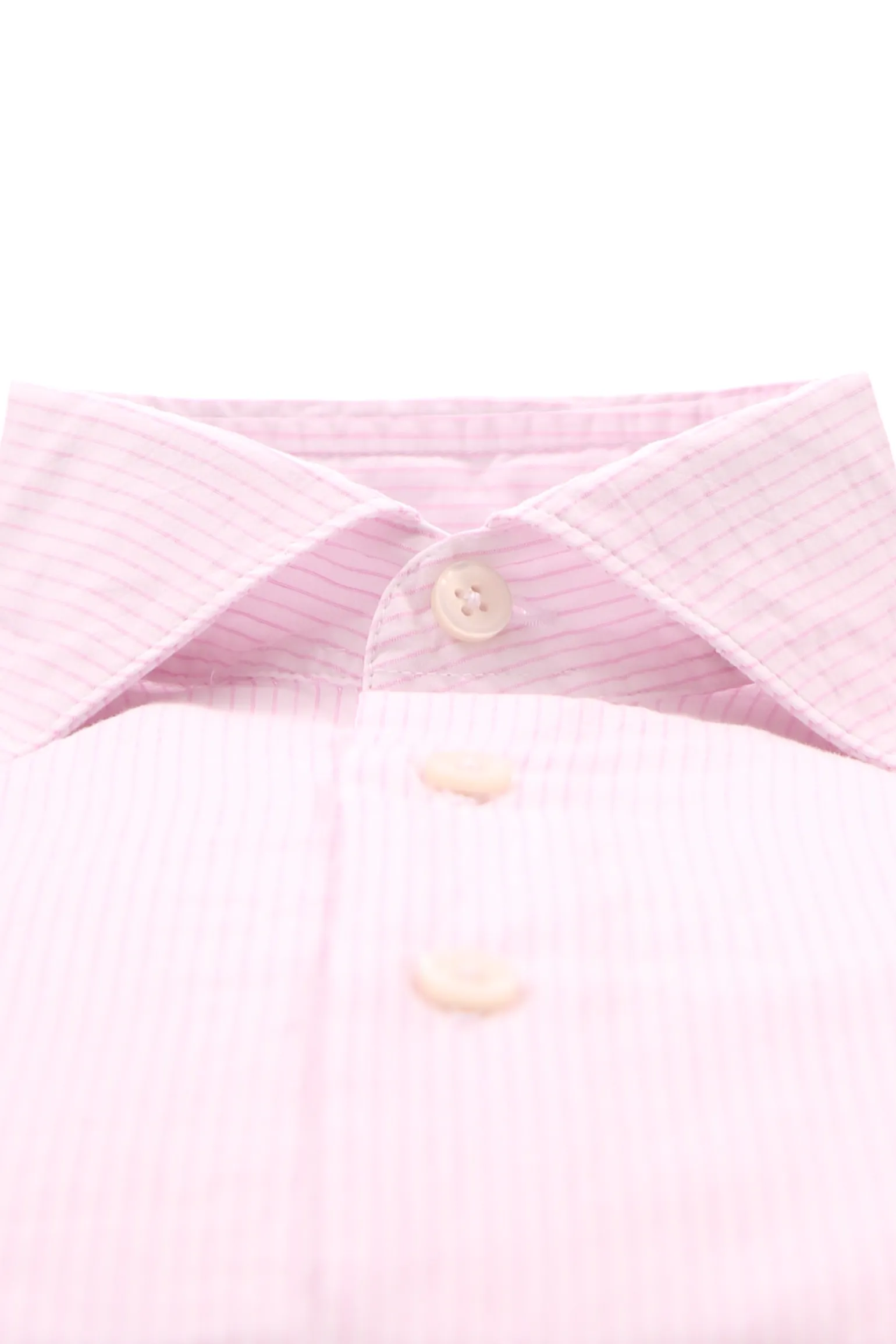 camicia a righe in cotone seersucker