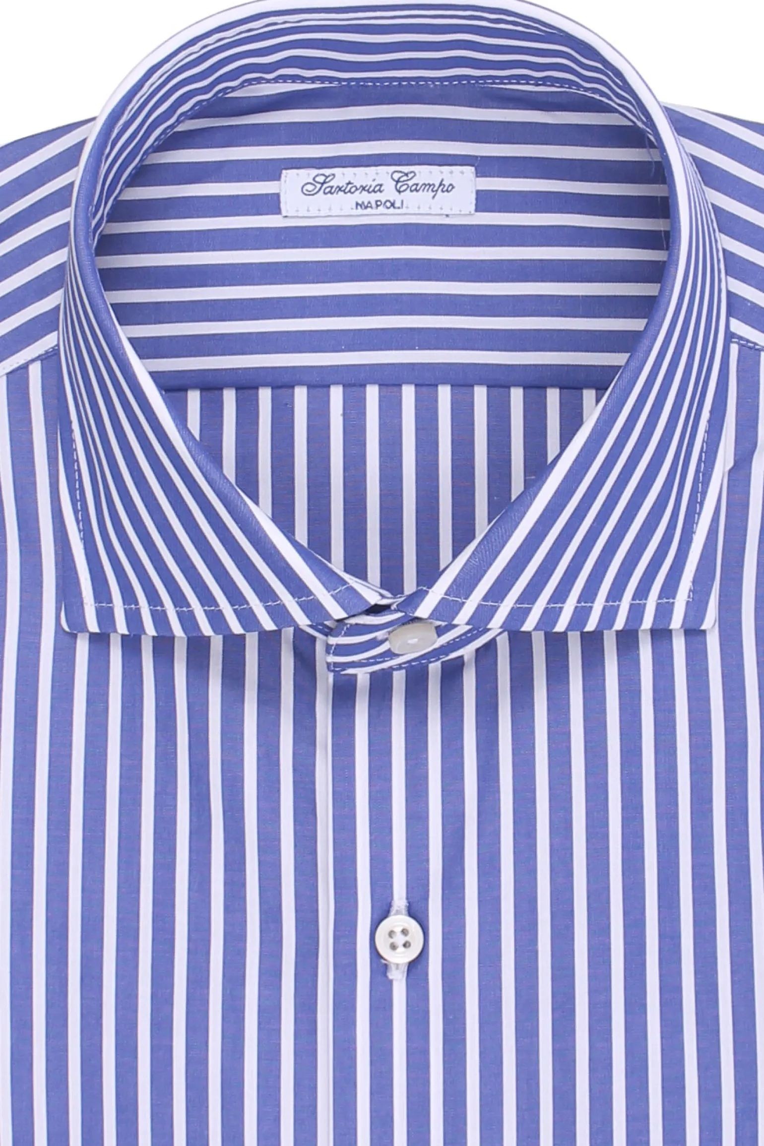 camicia a righe in cotone