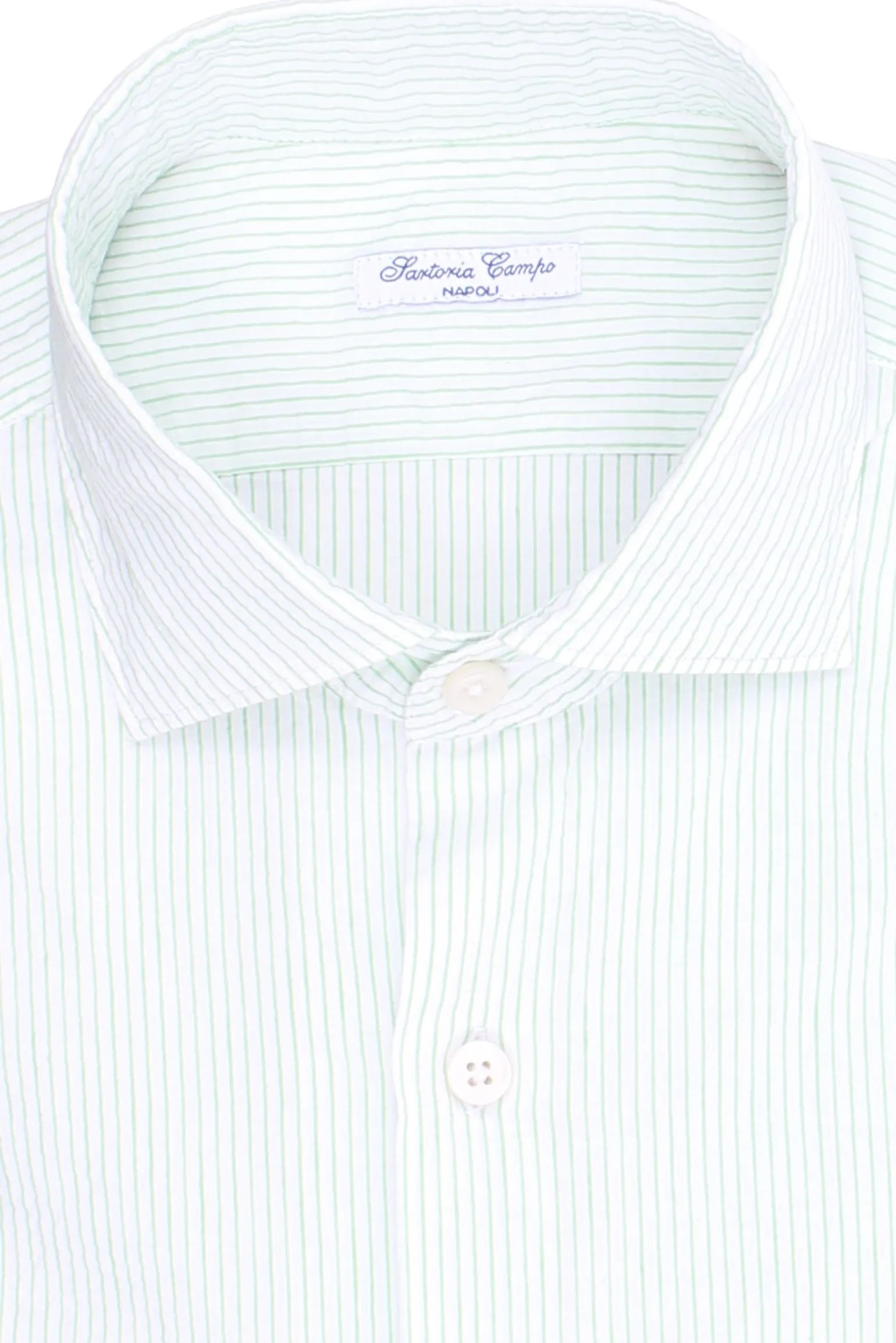 camicia a righe in cotone seersucker