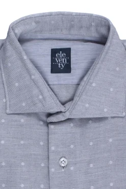 Camicia in cotone a pois