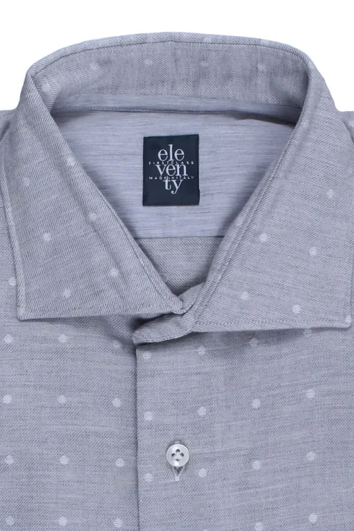 Camicia in cotone a pois