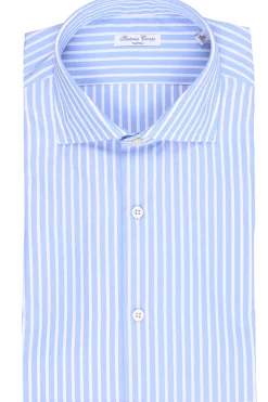 camicia in cotone a righe