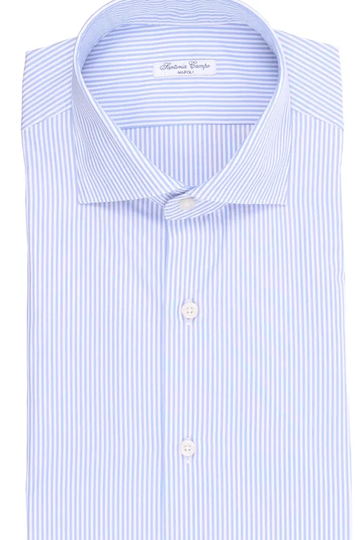 camicia in cotone a righe