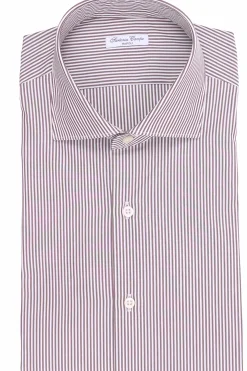 camicia in cotone a righe