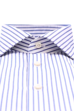 camicia in cotone a righe