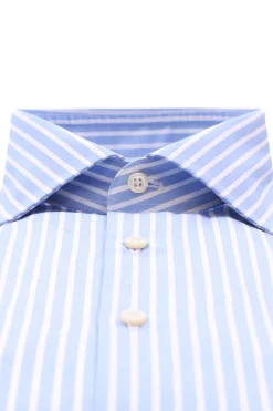 camicia in cotone a righe