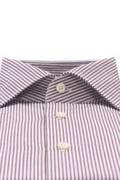camicia in cotone a righe