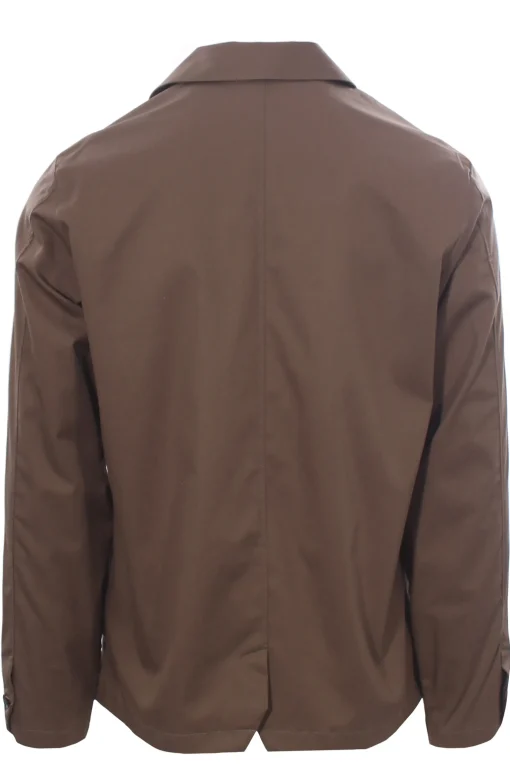 camicia over in gabardina di cotone