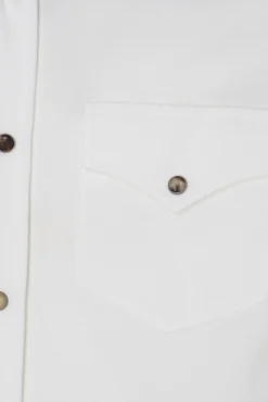 camicia texana in piquet di cotone