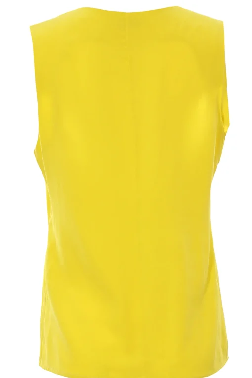 Canotta in crepe de chine