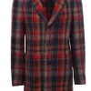 Cappotto morbido in check di lana