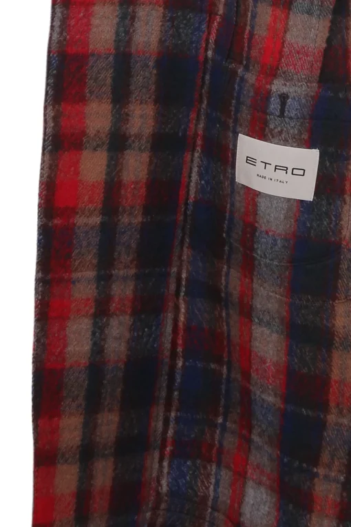 Cappotto morbido in check di lana