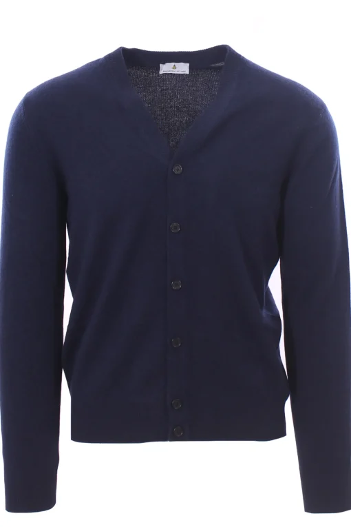 cardigan in lana, seta e cashmere