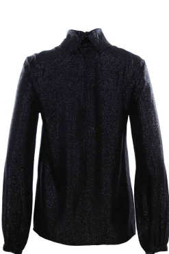 Casacca collo alto effetto lurex