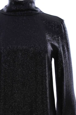 Casacca collo alto effetto lurex