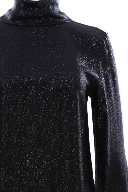Casacca collo alto effetto lurex