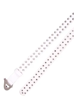 Cintura in pelle con borchie