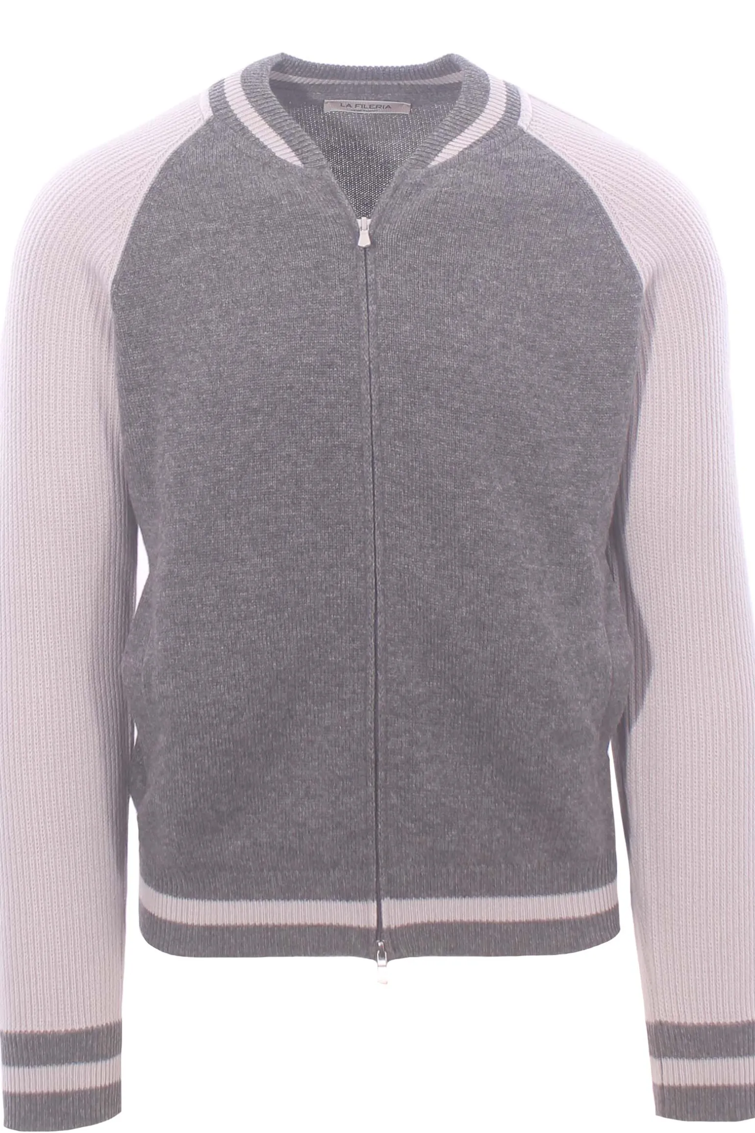 college full zip bicolore