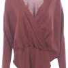 Collo a v in cashmere e seta