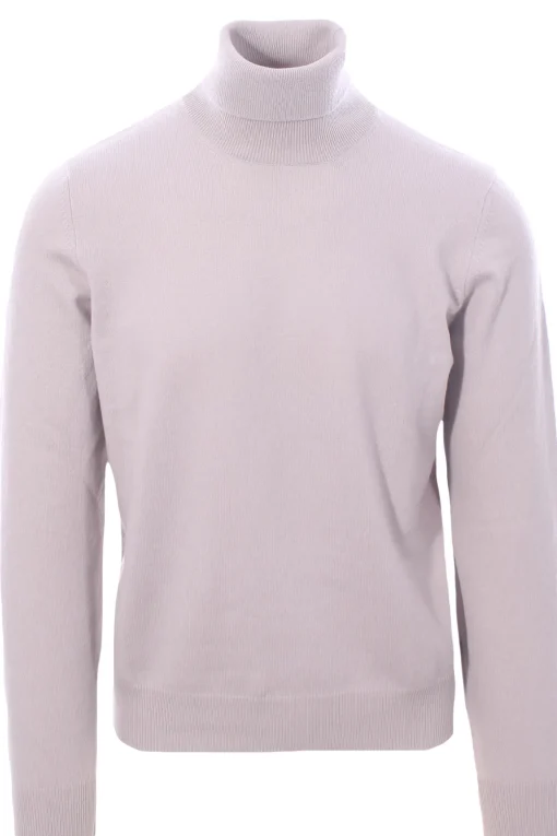 collo alto in lana e cashmere