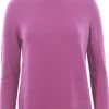 Collo alto in lana e cashmere