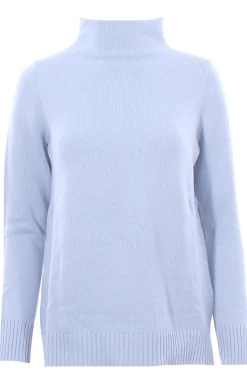 Collo alto in lana e cashmere