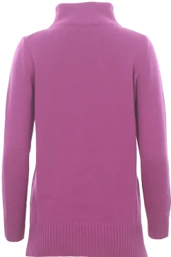 Collo alto in lana e cashmere