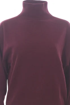 Collo alto in lana e cashmere