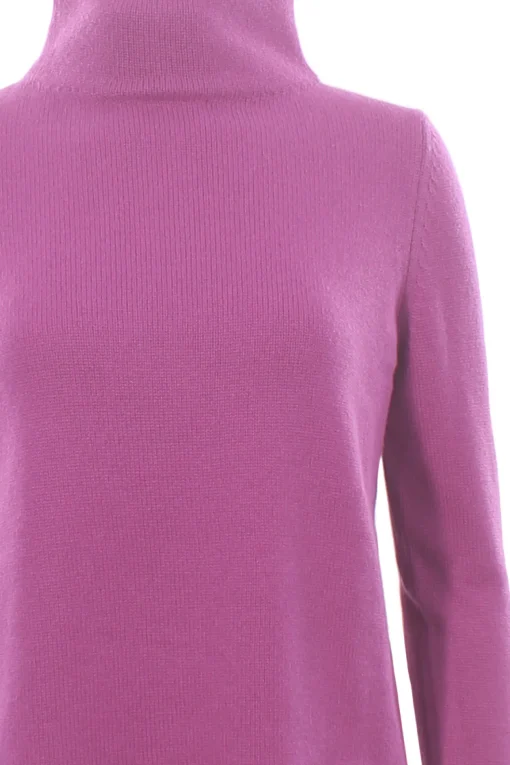 Collo alto in lana e cashmere