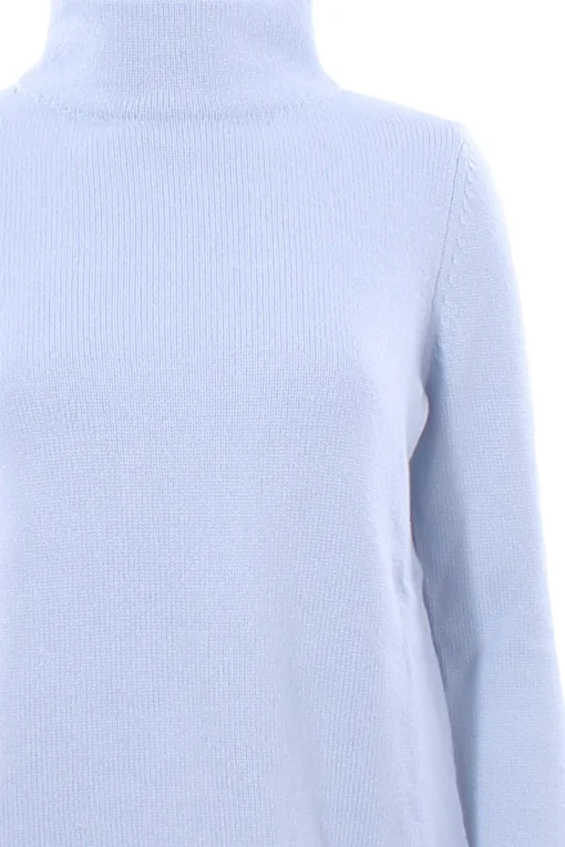 Collo alto in lana e cashmere