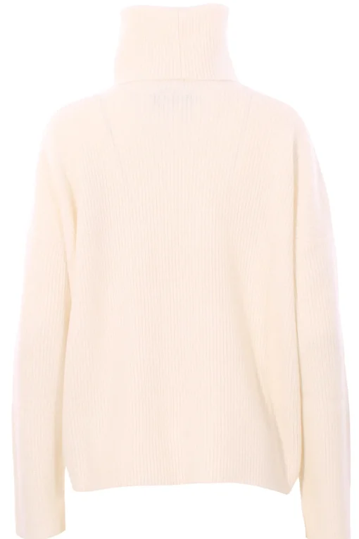 Collo alto in lana seta e cashmere