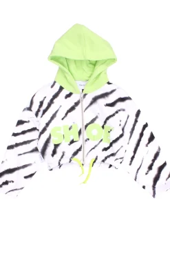 felpa corta full zip