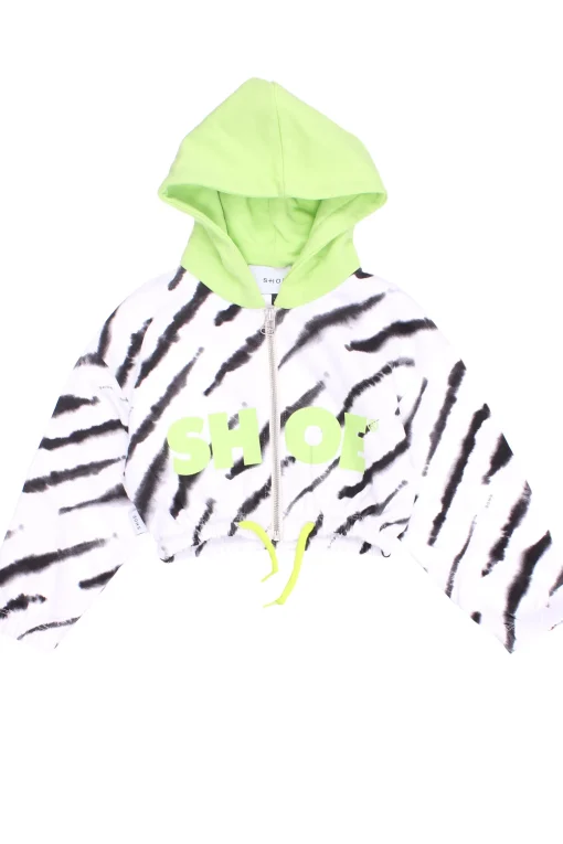 felpa corta full zip