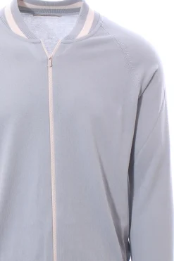 felpa full zip college in cotone