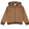felpa full zip con cappuccio