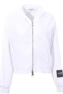Felpa zip con cappuccio