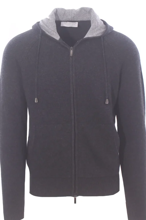 full zip cappuccio doppiato